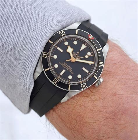 tudor black bay with rubber strap|black bay 58 straps.